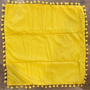 Brand New Pillow Coverlet Yellow Tassel